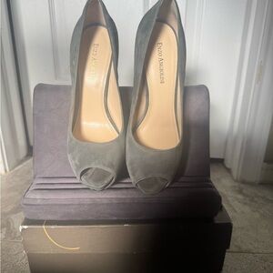Enzo Angiolini Gray Stiletto Heels